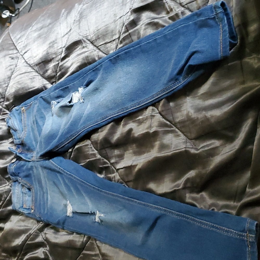 Kids size 10 ripped denim jeans